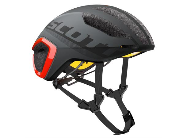 SCOTT Helmet Cadence Plus Grå/Rød S Sykkelhjelm